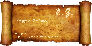 Merger Zelma névjegykártya